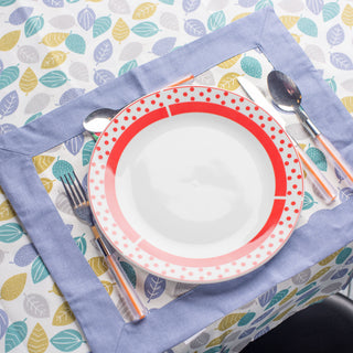 Toalha de Mesa Sarja Ref. Folhas