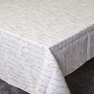 Toalha de Mesa Sarja Ref. Letras