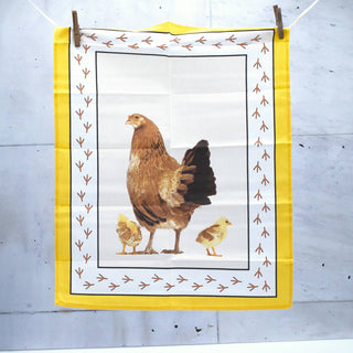 Pano de Cozinha Sarja Ref. Galinha