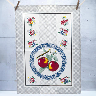 Pano de Cozinha Sarja Ref. Maçãs