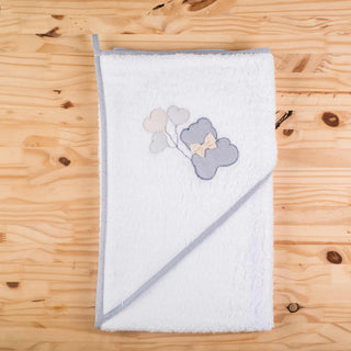 Toalha de Banho de Bebé Felpo Ref. 08-Urso