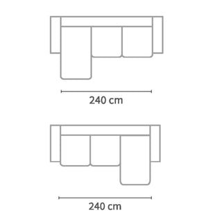 Capa de Sofá Chaise Longue Ref. N-1005