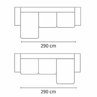 Capa de Sofá Chaise Longue Ref. N-1006