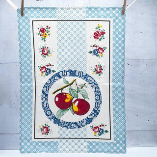 Pano de Cozinha Sarja Ref. Maçãs